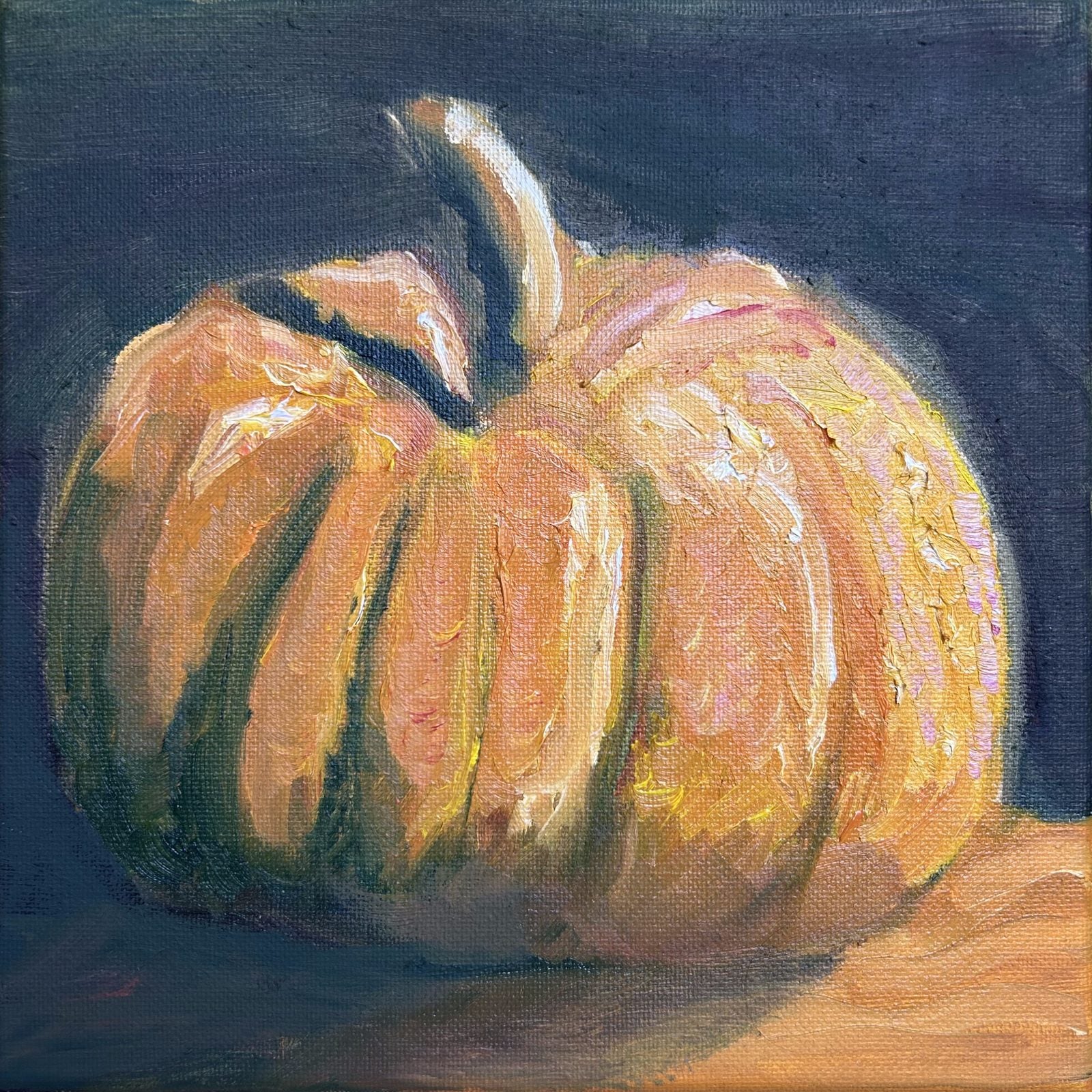 Pumpkin — original oil painting by Claire Jutabha