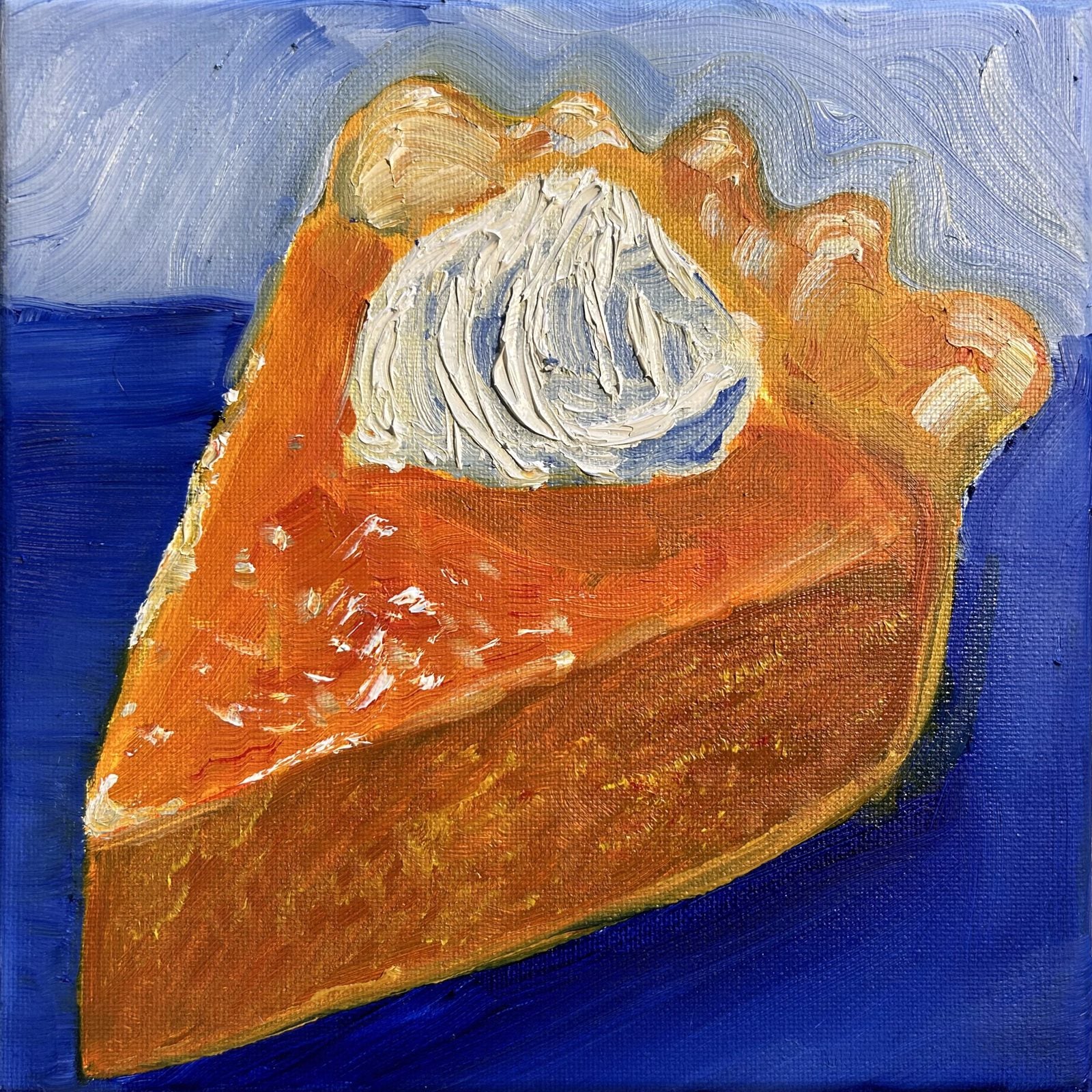 Pumpkin Pie — original oil painting by Claire Jutabha