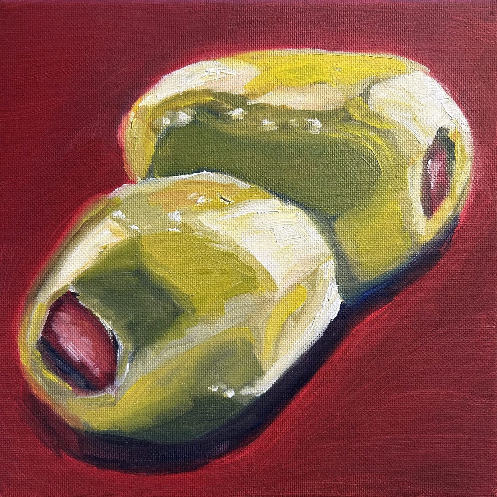 Olives — original oil painting by Claire Jutabha