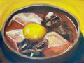 Sundubu-jjigae — original oil painting by Claire Jutabha