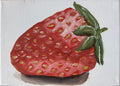 Strawberry — original oil painting by Claire Jutabha