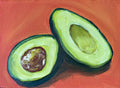 Avocado (again) — original oil painting by Claire Jutabha