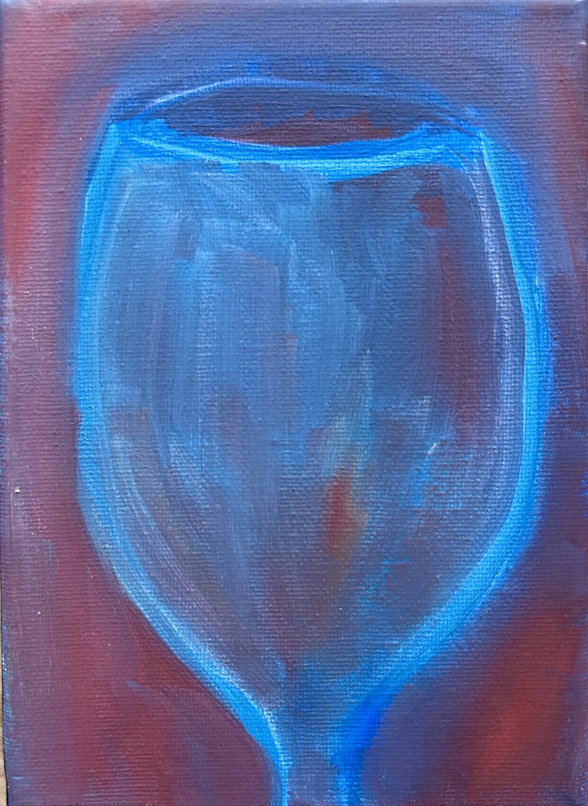 "Purple" (song by Olivia Rodrigo) — original oil painting by Claire Jutabha