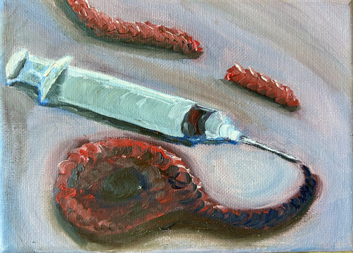 "The Cure" (song by Olivia Rodrigo) — original oil painting by Claire Jutabha