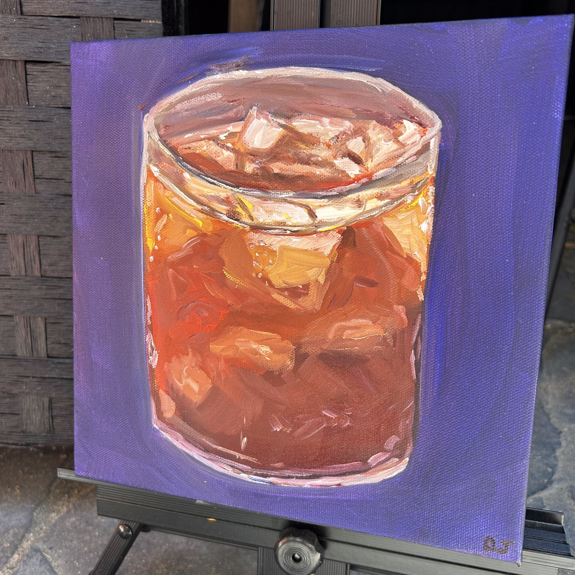 Cold Brew — side view showing painted canvas edges