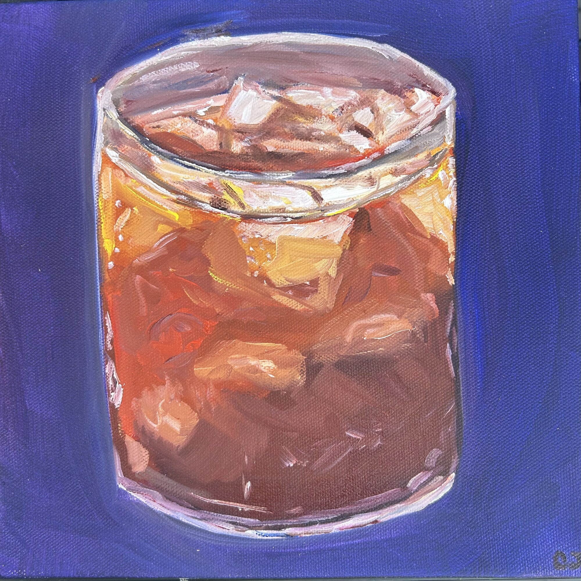Cold Brew — oil painting by Claire Jutabha