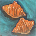 Croissants — oil painting by Claire Jutabha