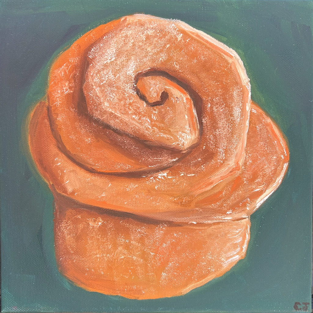 Morning Bun — oil painting by Claire Jutabha