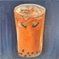 Thai Tea — oil painting by Claire Jutabha